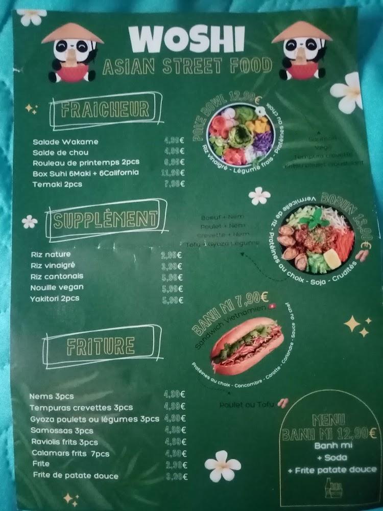 Woshi asian street food la Grande Motte - Menu Image 4